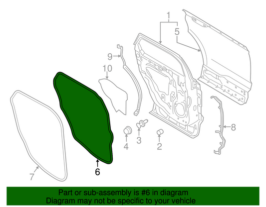 Genuine OEM Ford Door Weather Strip 2015-2023 FT4Z5825325B