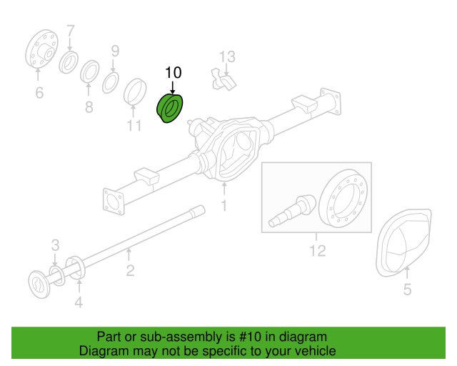 Genuine OEM Ford Super Duty Front Differential Pinion Bearing 05-16 5C3Z4630A