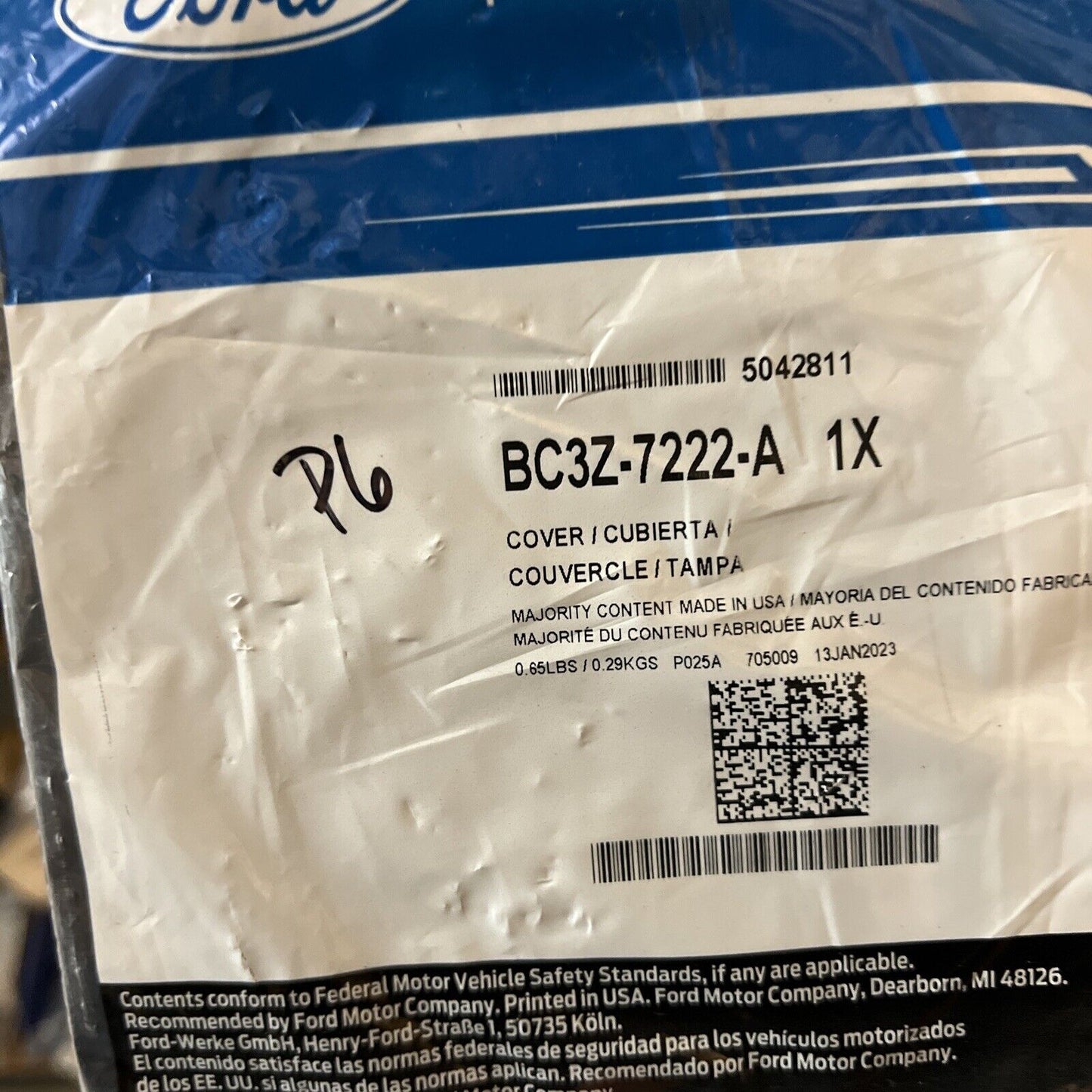 Genuine OEM Ford Cover BC3Z7222A