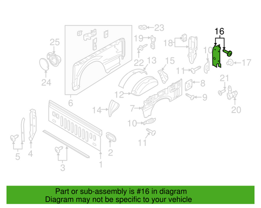 Genuine OEM Ford F150 Reinforcement Panel Bracket 2015-2024 FL3Z9941032A