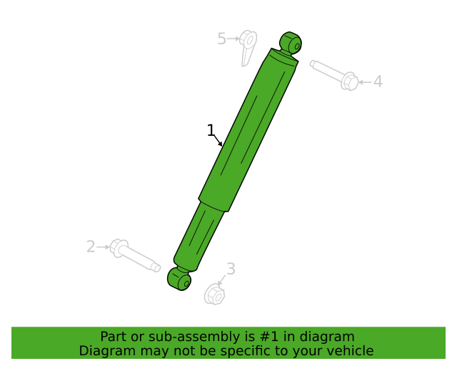 Genuine OEM Ford F-150 Rear Shock Absorber Assembly 2021-2024 ML3Z18125AA