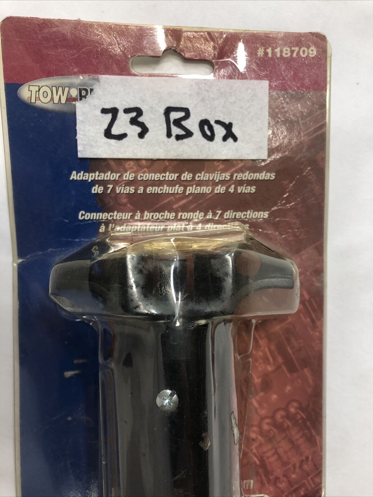 Tow Ready 7-Way Round Pin to 4-Flat Adapter 118709