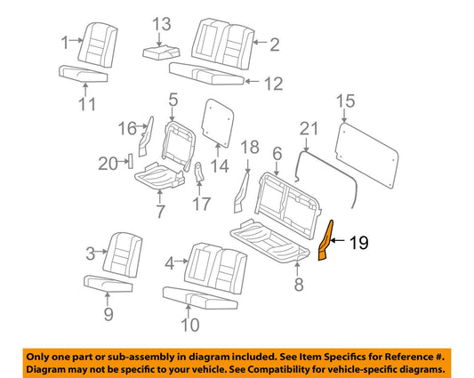 1999-2016 Ford F350 Seat Latch Rear Left Driver Side 8C3Z26613D61A