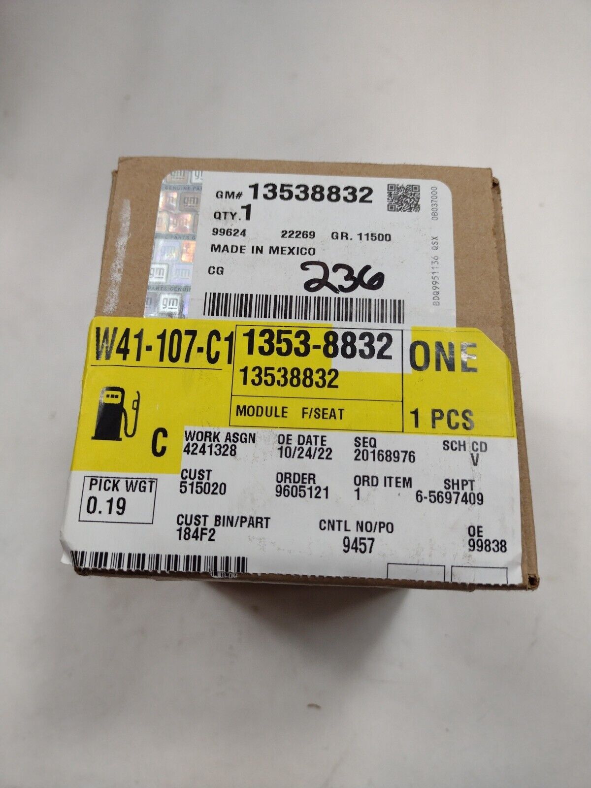 Genuine GM Control Module 13538832