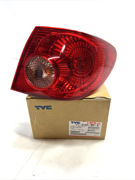 New TYC Tail Light Passenger Side for Toyota Corolla 2005-2008 11-5703-90-9