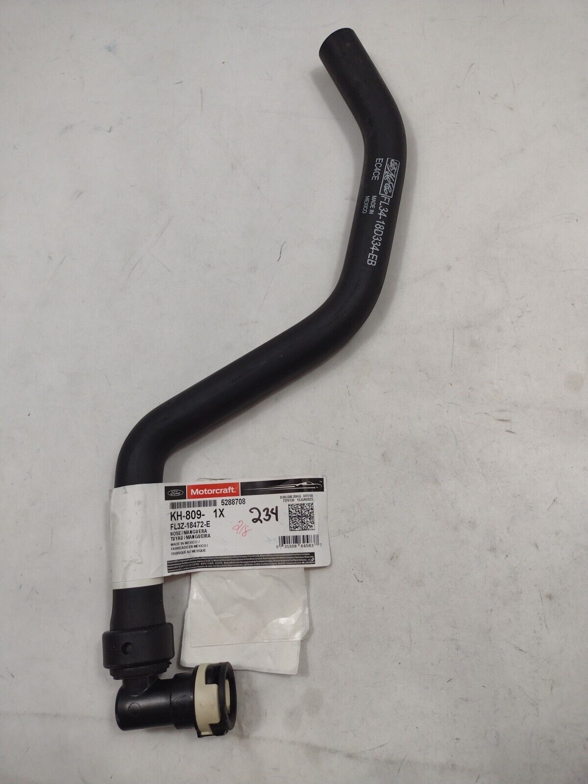 Genuine Motorcraft HVAC Heater Hose  KH-809   FL3Z18472E