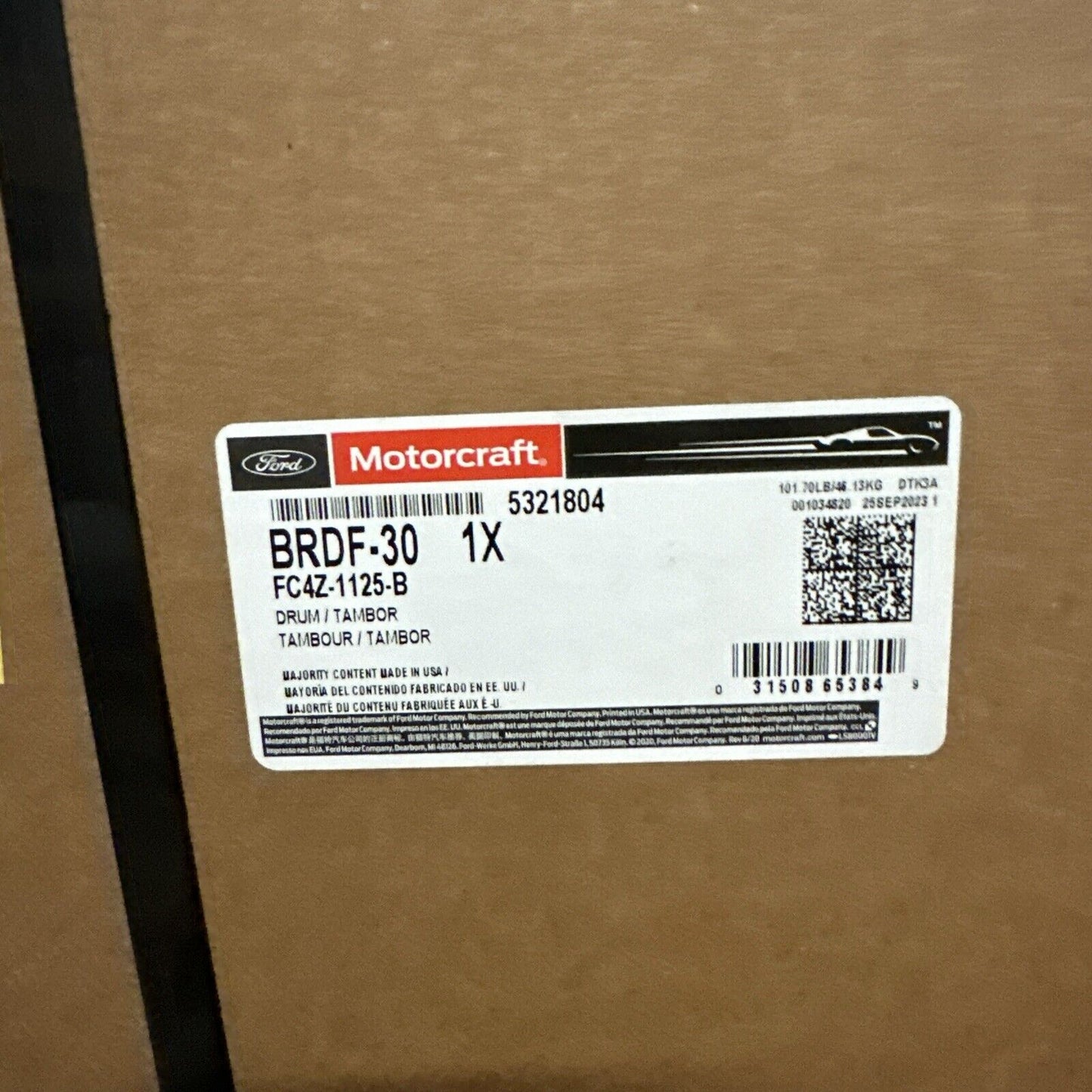 Genuine OEM Ford F650 F750 Rear Brake Drum Assembly 2024 Motorcraft BRDF30