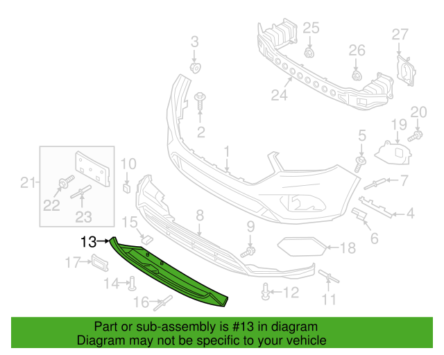 Genuine OEM Ford Escape Trim Molding Titanium 2017-2019 GJ5Z8419AA