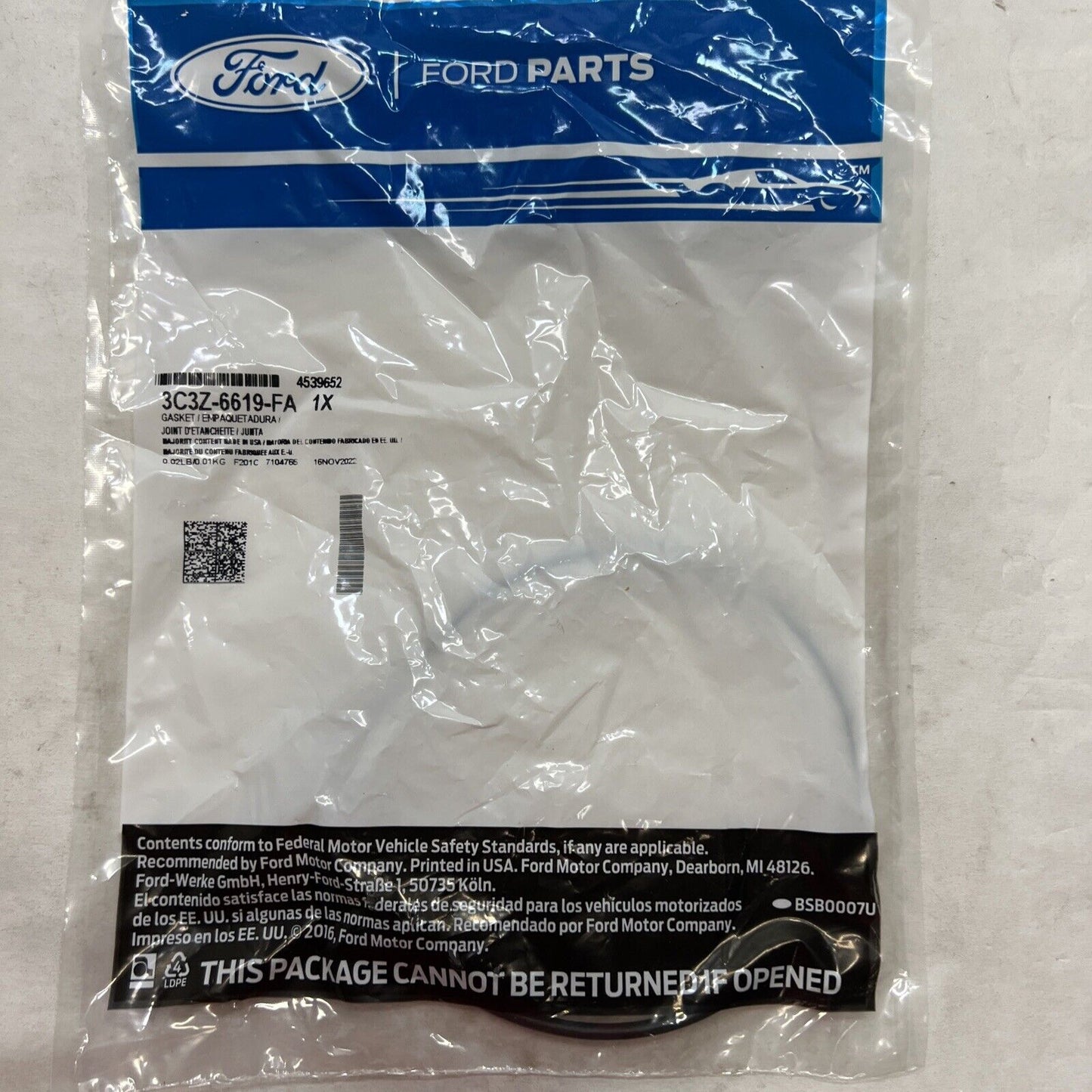 Genuine OEM Ford Gasket 3C3Z6619EA