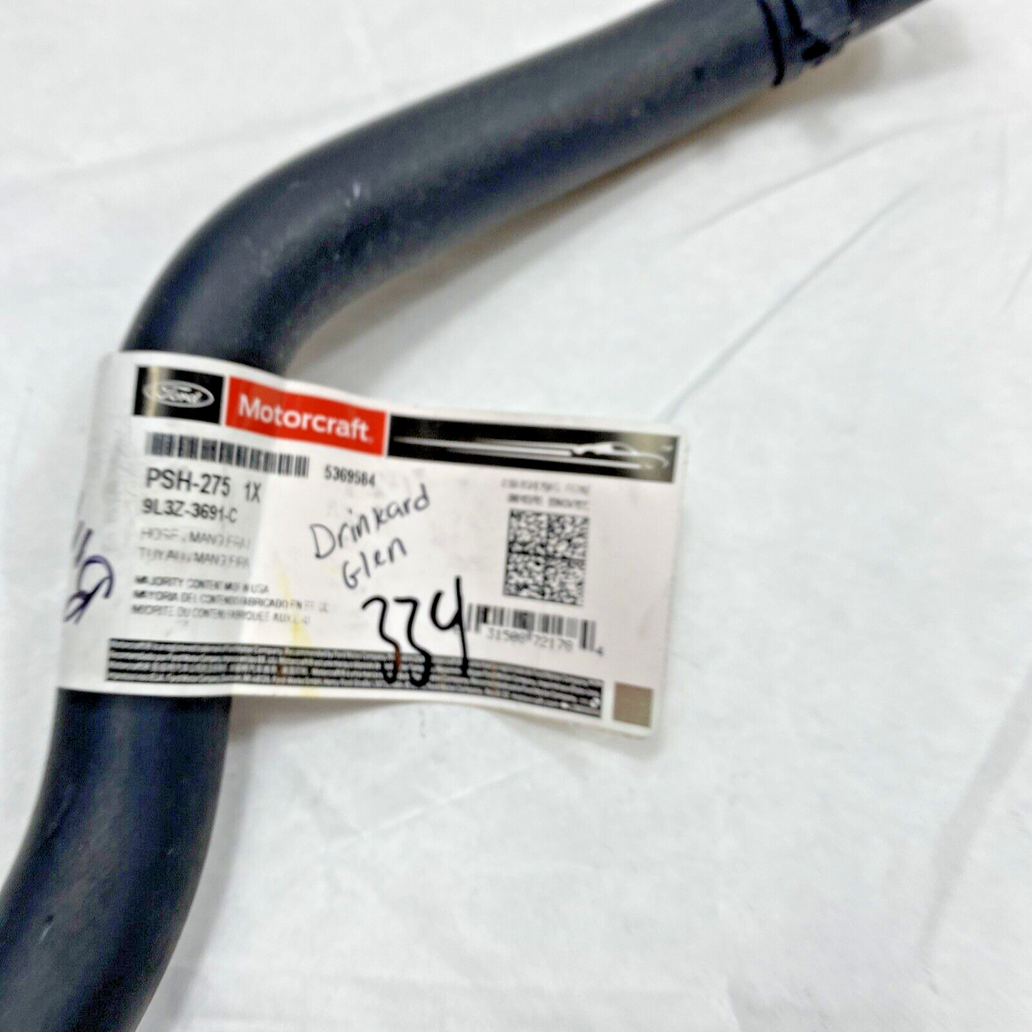 Genuine OEM Ford F-150 Power Steering Reservoir Line Hose Motorcraft PSH275