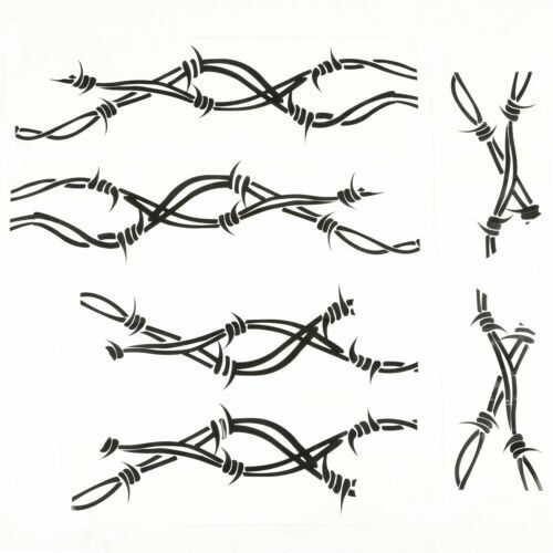 New Side Decals Barbed Wire for Jeep Wrangler 2007-2015 Rugged Ridge 12300.32