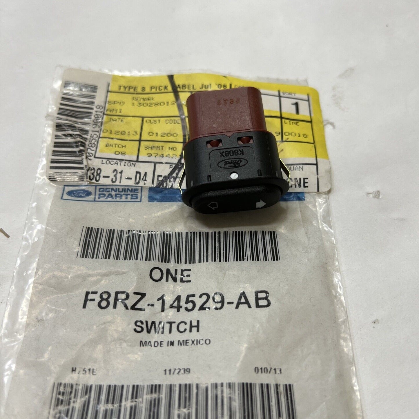 Genuine Ford Window Switch F8RZ-14529-AB