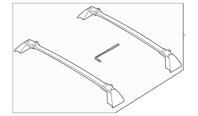 Genuine OEM Ford Bronco Sport Roof Rack Cross Bars Set 2021-2022 M1PZ7855100BA