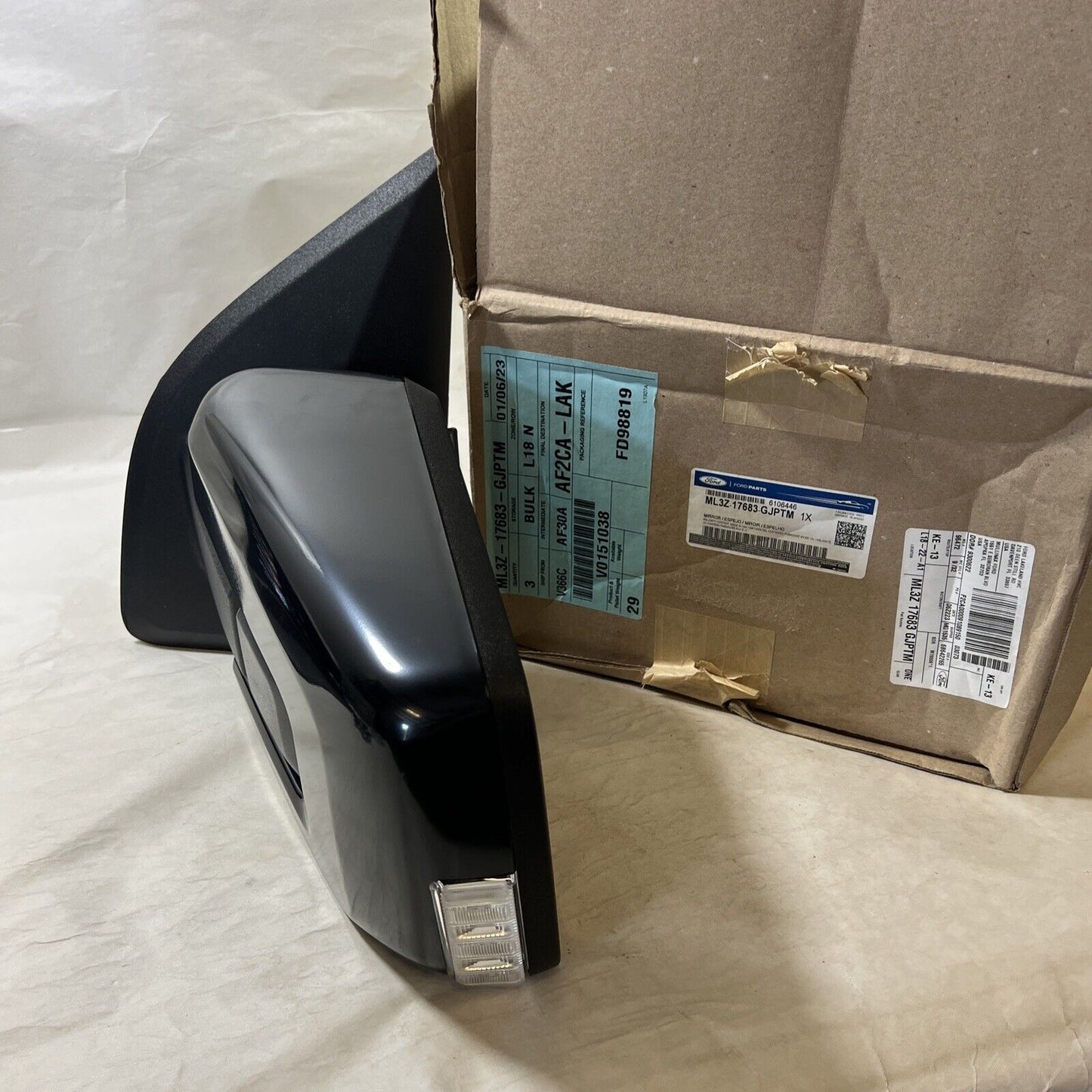 Genuine OEM Ford F150 Mirror Driver Side 2021-2023 NEW ML3Z-17683-GJPTM