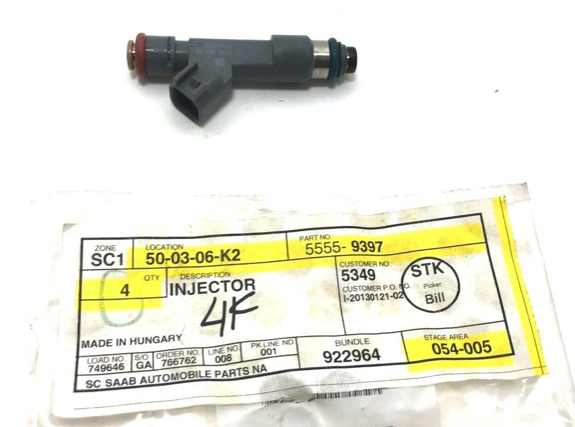 New OEM SAAB Fuel Injector 2007-2011 9-3 2.0L I4  55559397