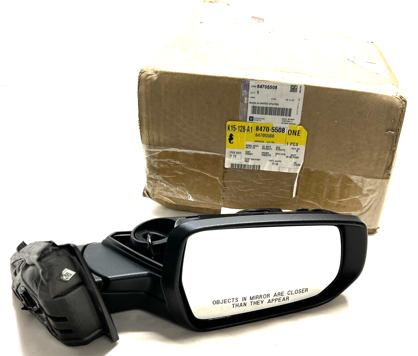 New OEM Genuine GM Malibu 2019-2023 Front Door Outside Mirror Assembly 84705508