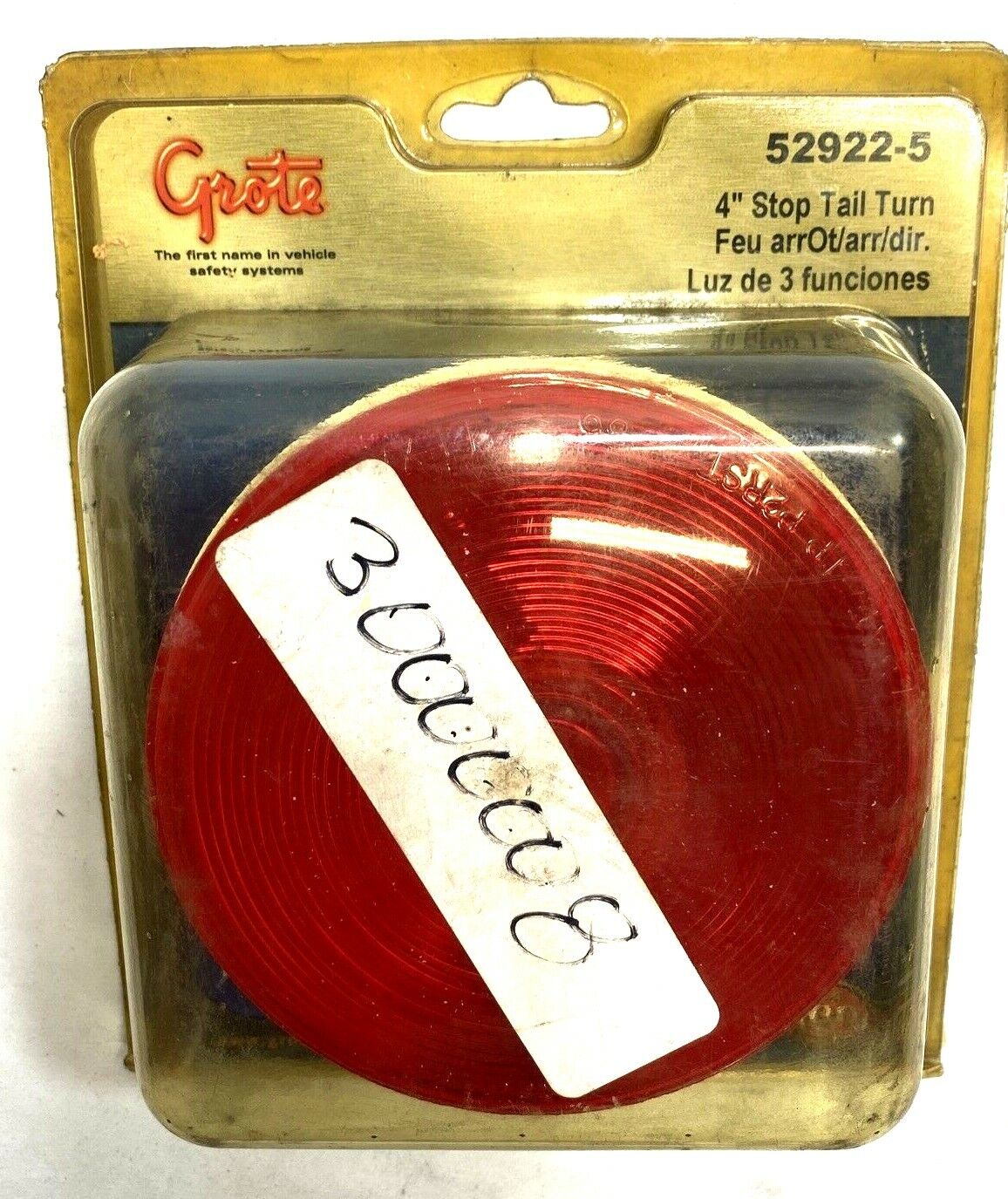 New Grote Economy Red Round Tail Light 52922-5