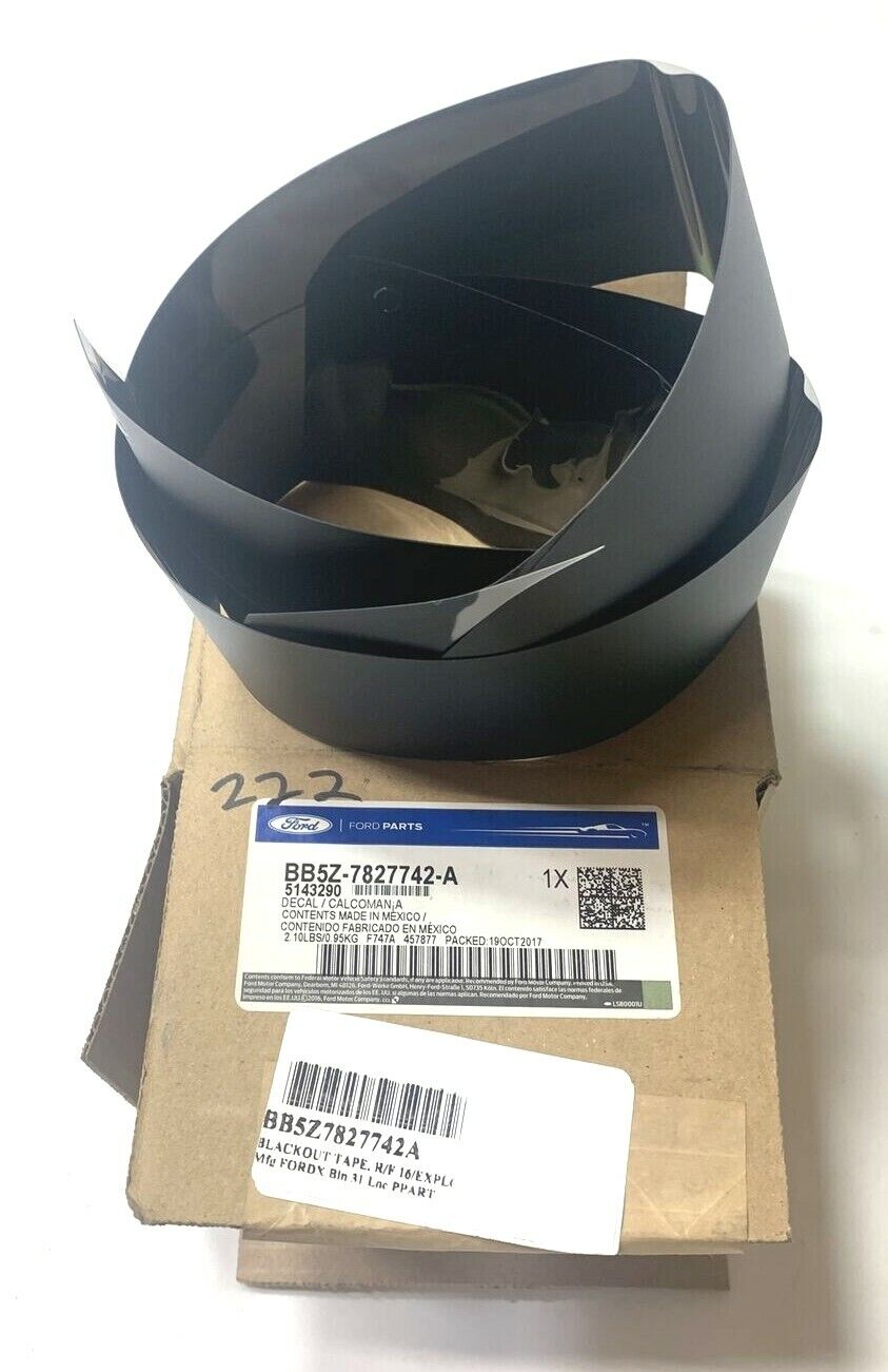 New OEM Ford Explorer Black Out Tape 2011-14 BB5Z-7827742-A