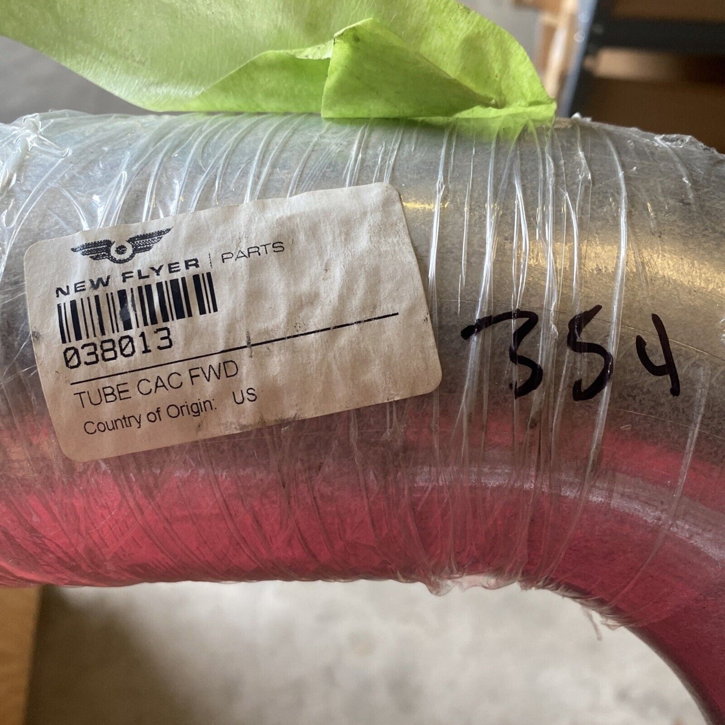 New OEM Genuine New Flyer Pipe Hose Tube CAC FWD 038013