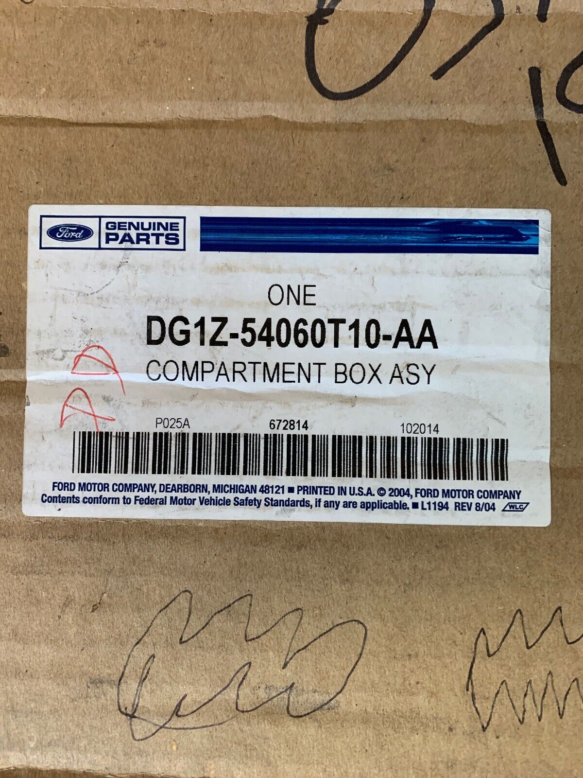 OEM Ford Taurus Glove Box Compartment Box 2013-19 DG1Z54060T10AA