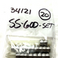 Lot of 20 Swagelok Stainless Steel Male Connector Tube SS-600-Set
