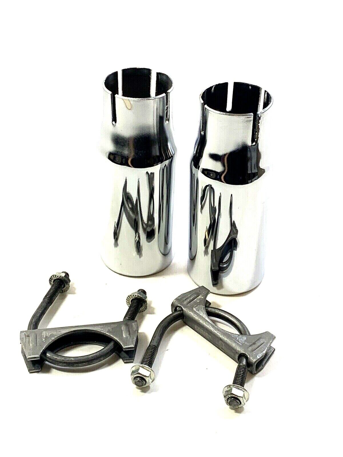 New Chrome Exhaust Extension Tips for Ford Fusion 2003-2009 3D Carbon 691223