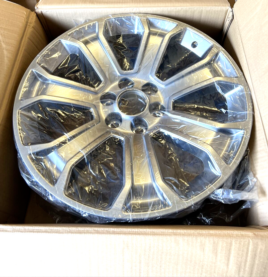 New OEM Genuine GM GMC Siera 1500 Denali RIM 2014-2020 Silver Wheel Rim 19301163