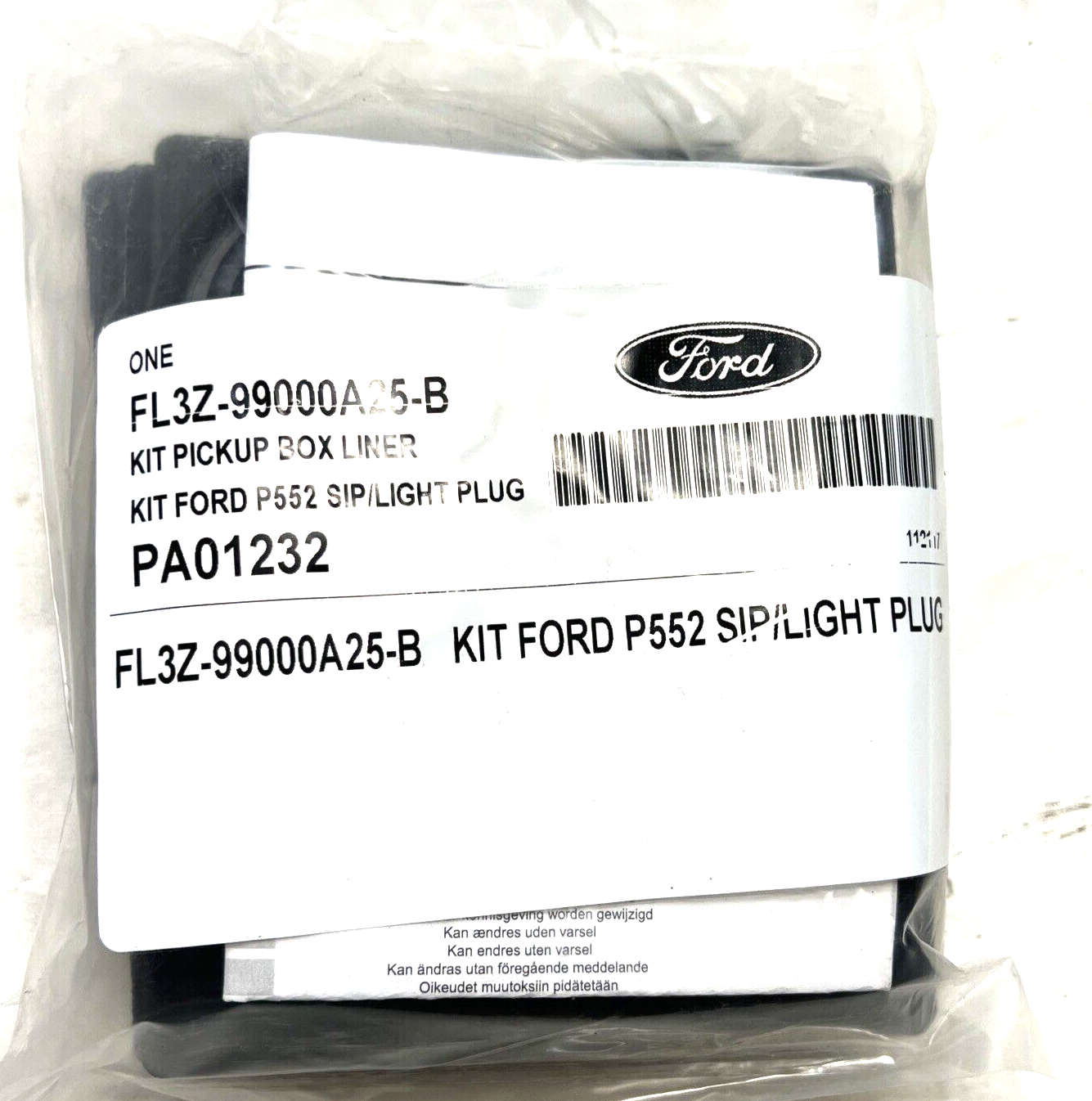 New OEM Genuine Ford F-150 2018-2023 Upper Plug Kit Bed Liner FL3Z99000A25B