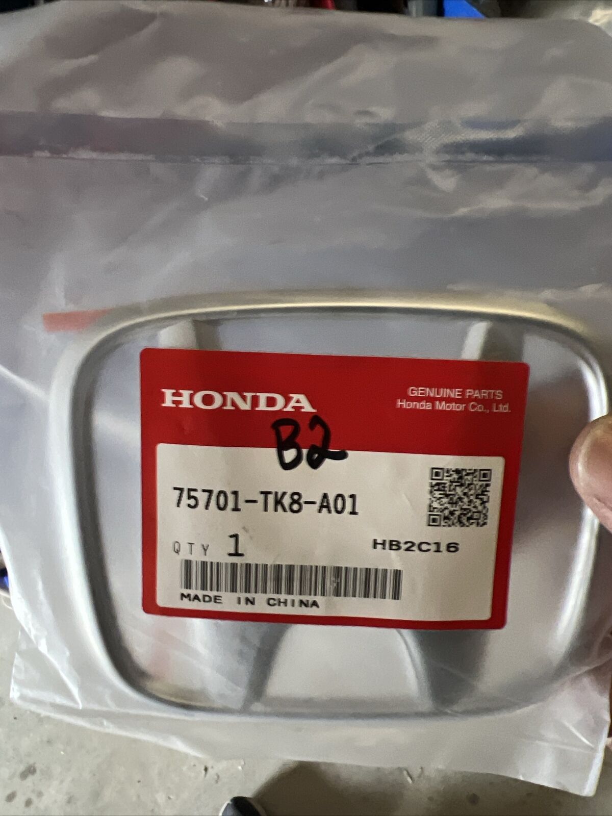New OEM Genuine Honda Odyssey 2011-2017 Rear Emblem Gate Hatch 75701TK8A01