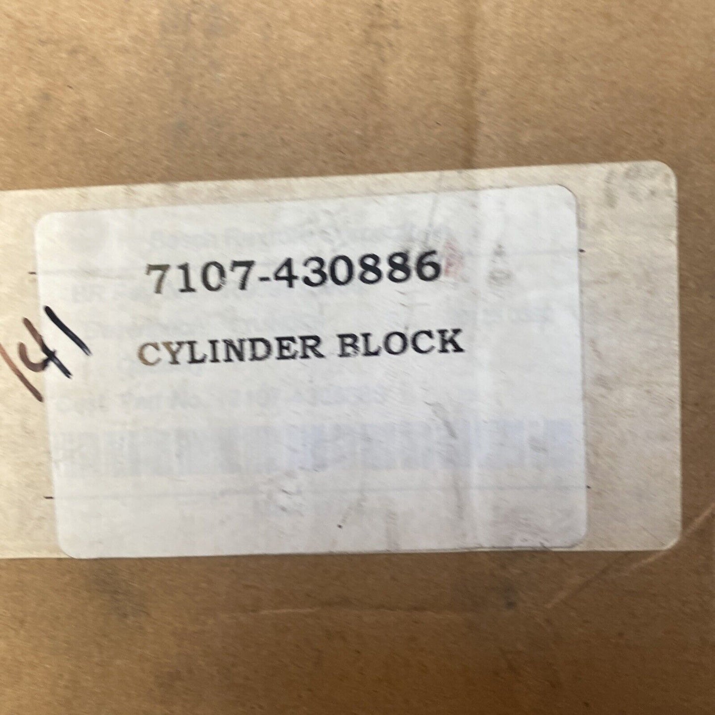 New Cylinder Block 7107-430886
